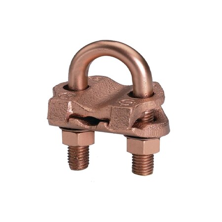 Burndy Mechanical Grounding Connector, Cable to Rod or Pipe, 8 AWG (Sol.) - 4 GAR184C